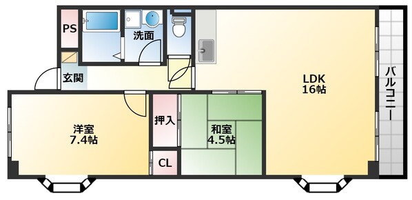 パラストオカザワの物件間取画像